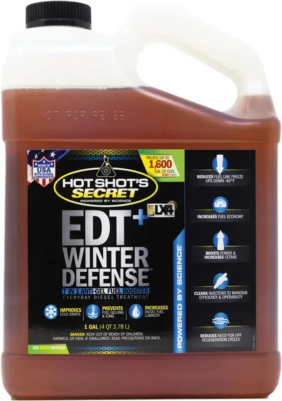 Hot Shot‘S Secret Edt+ Winter Defense, 7-In-1 Anti-Gel 1 Gallon Diesel Fuel Additive – Prevents Gelling, Protects Diesel Fuel Sy