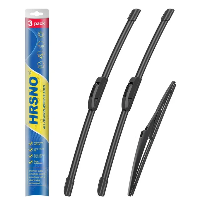 Hrsno 22‘‘+21‘‘ Windshield Wipers With 11‘‘ Rear Wiper Blade Sets Automotive Replacement For Jeep Grand Cherokee 2011-2021,Dodge
