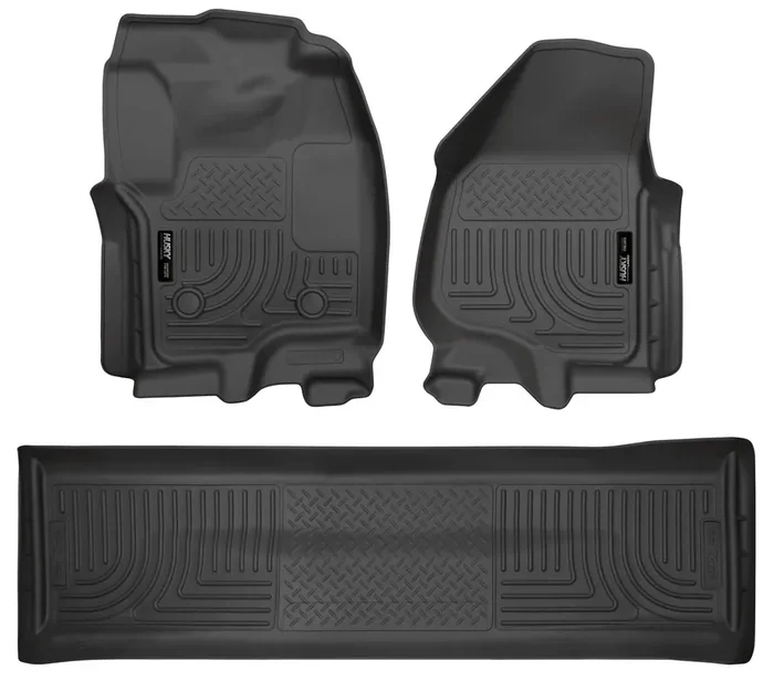 Husky Liners – Weatherbeater Fits 2012-2016 Ford F-250/F-350 Crew Cab W/Ds Ft Rest & W/O Manual Transfer Case Shifter Front &