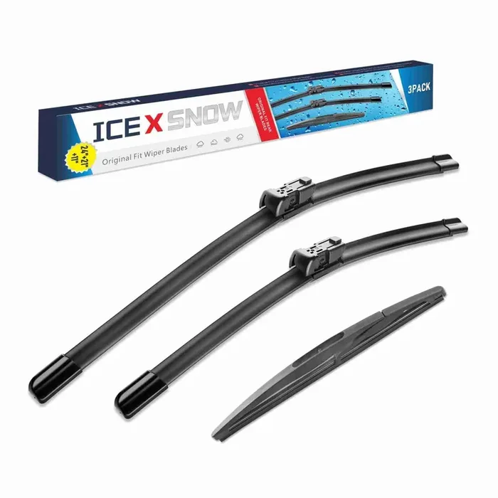 Icexsonw Windshield Wiper Blades Replacment For Gmc Acadia 2012-2007,Saturn Outlook 2010-2007 Oem Quality Wiper Blades-24‘‘/21‘‘