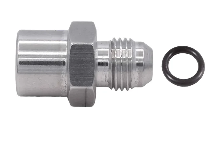 Ict Billet Tbi/Vortec 87-98 Truck 6An Male Flare Return Fuel Line Adapter Fitting To Female M14-1.5 Oring Power Steering And Fuel Adapter Thread Connector Aluminum F06Anfm1415