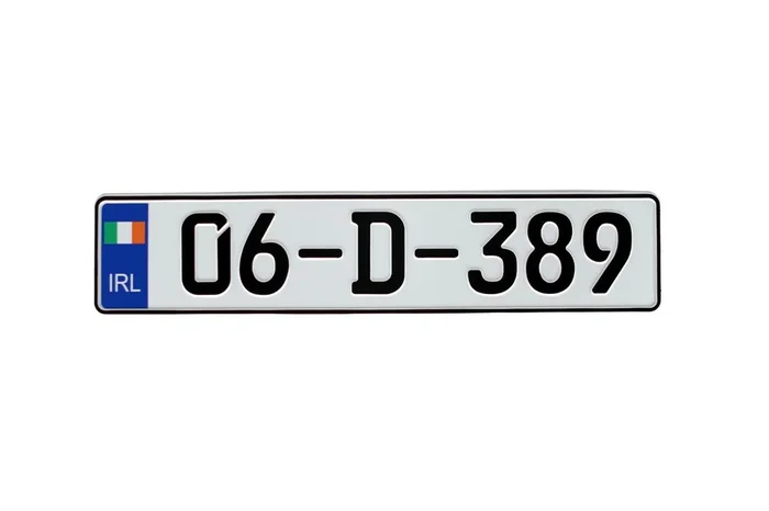 Ireland European License Plate – Random Characters