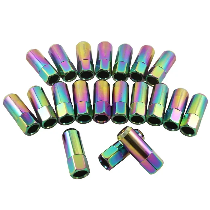 Jdmspeed New Neo Chrome 20Pcs 14X1.5Mm 60Mm Extended Forged Aluminum Tuner Racing Lug Nut