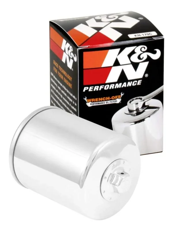 K&N Motorcycle Oil Filter High Performance, Premium, Designed To Be Used With Synthetic Or Conventional Oils Fits Select Harely Davidson Motorcycles, Kn-170C