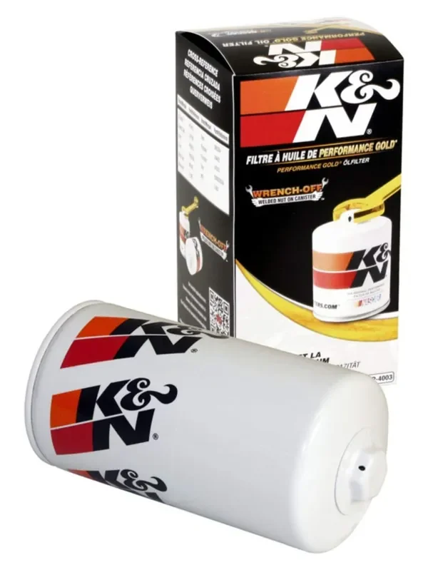 K&N Premium Oil Filter Protects Your Engine Compatible With Select 1989-2022 Ram/Dodge/Sterling (Ram, 2500, 3500, 4000, 4500, 5500, D250, D350, W250, W350, Bullet 45, Bullet 55), Hp-4003