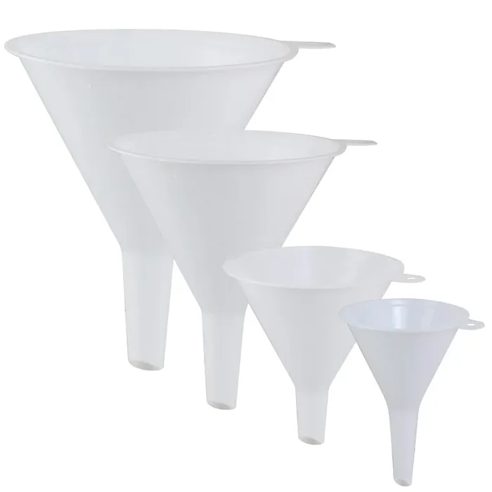 Karzone Plastic Funnel For Automotive Use – Kitchen Funnels For Filling Bottles, Jars, Containers Or Lab Use – Oil Funnel For Ga