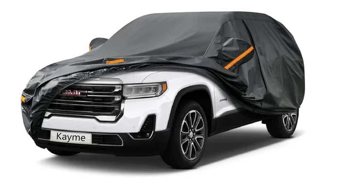 Kayme 7 Layers Suv Car Cover Custom Fit For Gmc Acadia (2007-2024) Waterproof All Weather For Automobiles, Outdoor Full Cover Ra