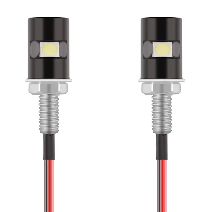 Kinstecks [Upgraded Version 2Pcs License Plate Light 5050 Smd Led Bulb Screw Bolt Led Waterproof Number Plate Light For Car Motorcycle Motorbike Truck Rv Atv-Cool White