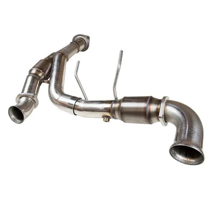 Kooks 3″ SS GREEN Catted Y-Pipe. 2015-2020 F150 5.0L 4V. Connects to OEM. – 13613301