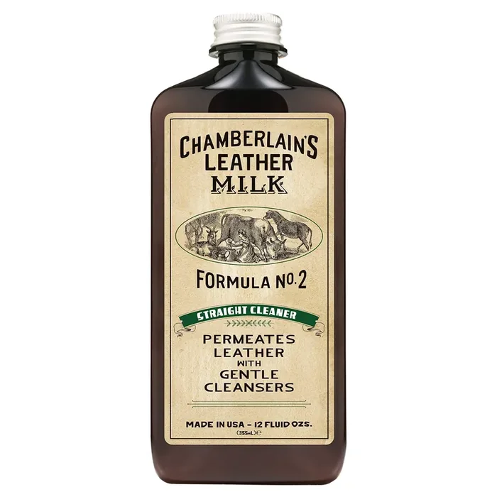 Leather Milk Leather Cleaner – Straight Cleaner No. 2 – All Natural, Non-Toxic Deep Cleaner Made In The Usa. 2 Sizes. Includes Premium Cleaning Pad!