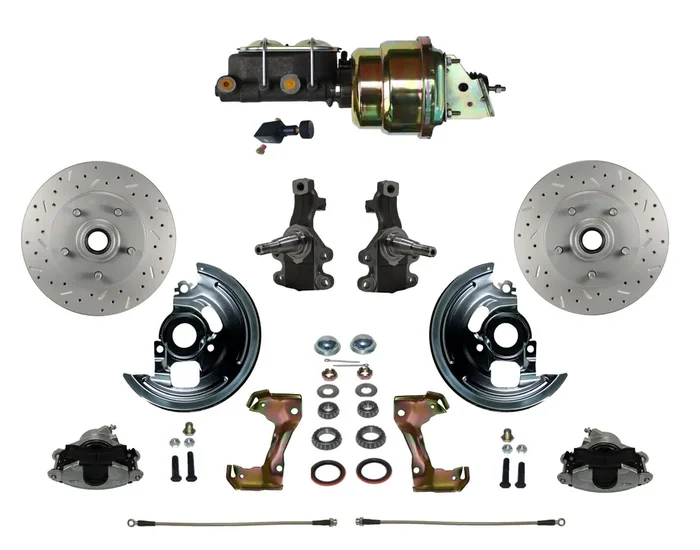 LEED Brakes FC1003-K105X Power Front Disc Kit – 7 in – Adj Valve – MaxGrip XDS – Zinc