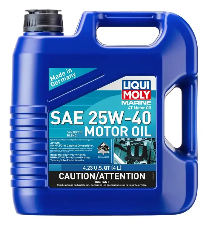 Liqui Moly Marine 4T Motor Oil Sae 25W-40 4 L Motor Oil Sku 20548