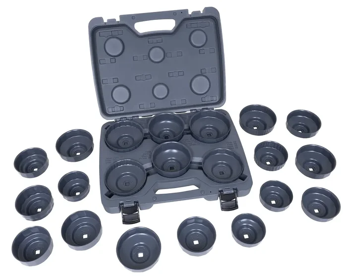Lisle 61460 H.D. End Cap Wrench Set, 21 Pc.