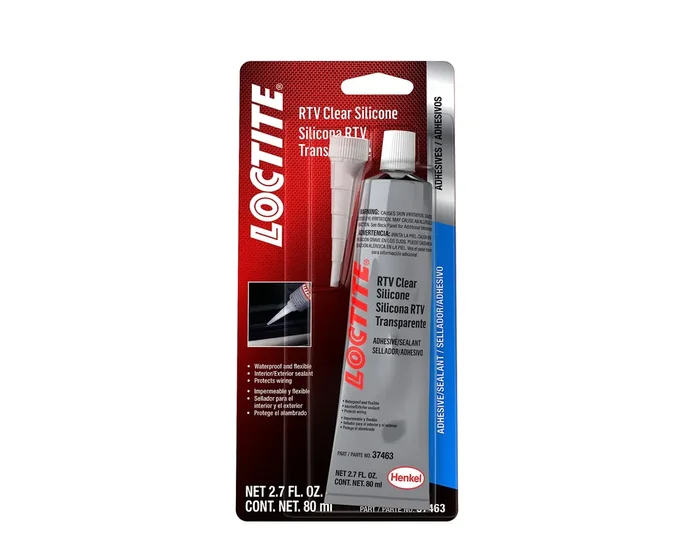 Loctite Rtv Clear Silicone Adhesive Sealant For Automotive Waterproof, Flexible, Protects Wiring, For Glass, Metal, Plastics, A