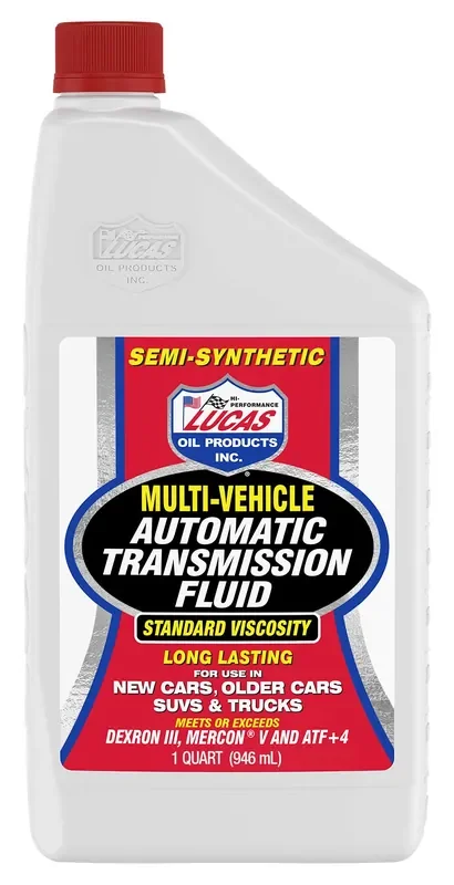 Lucas Oil 10418 Semi-Synthetic Multi-Vehicle Automatic Transmission Fluid – 1 Quart
