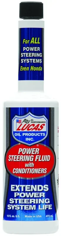 Lucas Oil 10442 Power Steering Fluid With Conditioner, 16 Oz, Bottle, Amber, Liquid