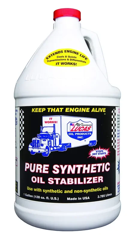 Lucas Oil (Luc10131) Engine Oil Additives, Synthetic Oil Stabilizer, Case Of 4, Gal. Size Bottles