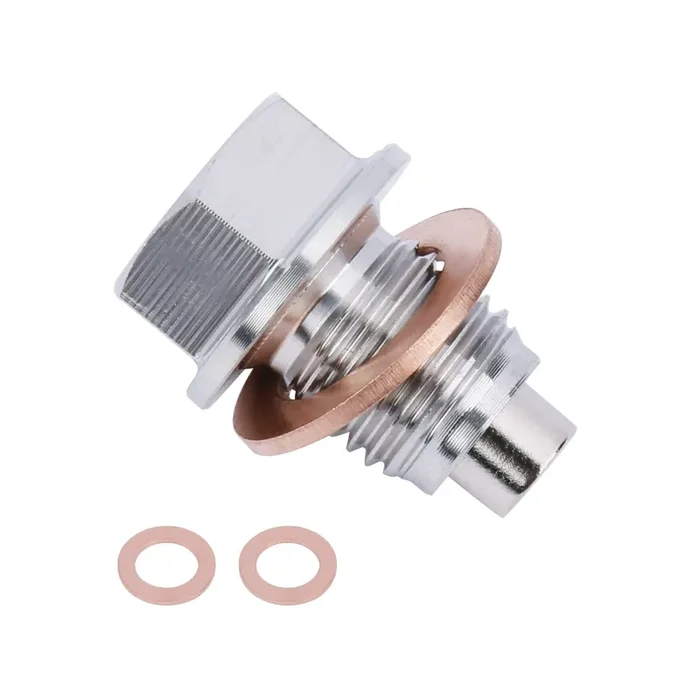 M14 X 1.5Mm Stainless Steel Magnetic Oil Drain Plug With Neodymium Magnet Fits For Honda Acura Ford Gm Mazda Hyundai Kia And More Vehicles