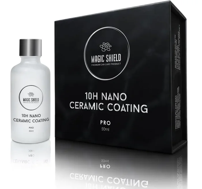 Magic Shield Ceramic Coating Pro 10H – Advanced Sio2 Technology For Ultimate Vehicle Protection – Candy-Like Gloss – Self-Healin