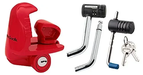 Master Lock 3895Dat – Coupler Lock, Receiver Lock And Latch Lock – 3 Components Keyed Alike