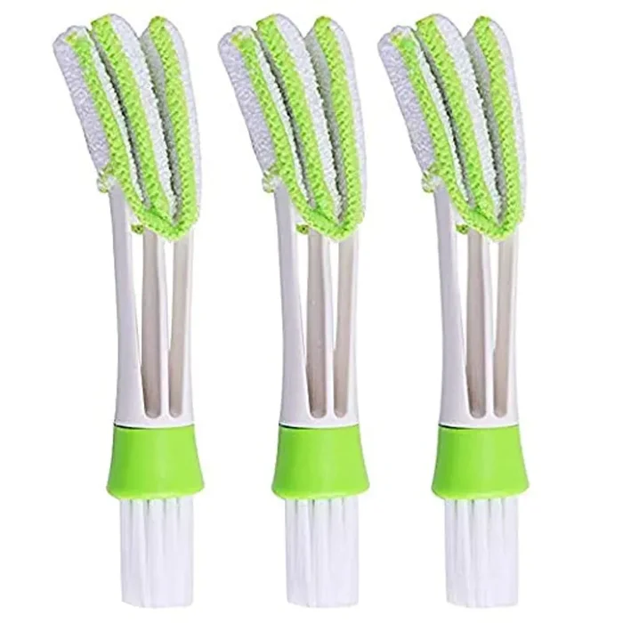 Mini Duster For Car Air Vent, Set Of 3 Automotive Air Conditioner Cleaner And Brush, Dust Collector Cleaning Cloth Tool For Keyb
