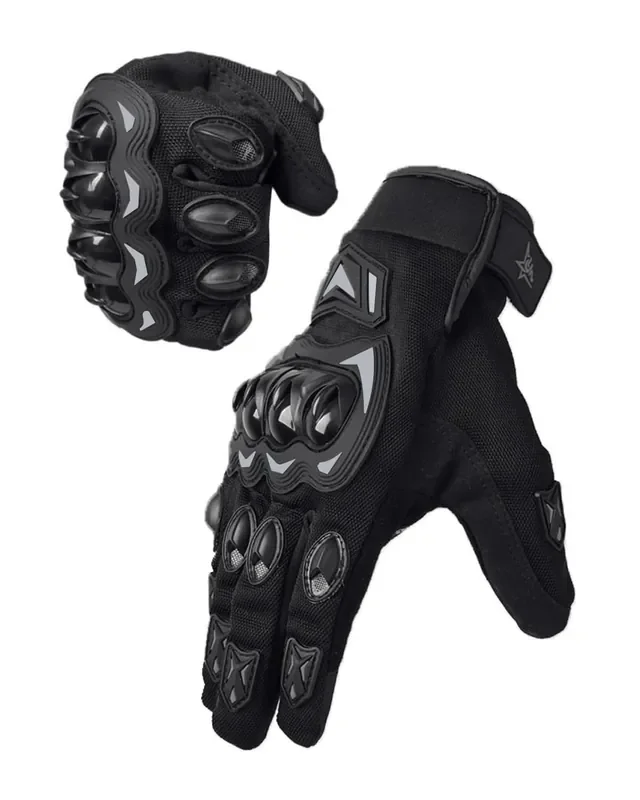 Mmhpluos Motorcycle Glove,Touchscreen Bike Glove With Hard Knuckle Tactical Glove Riding Gloves Anti-Slip Airsoft Gloves Motorcross Dirt Bike Bicycle Racing Atv Utv Gloves (Grey, L)