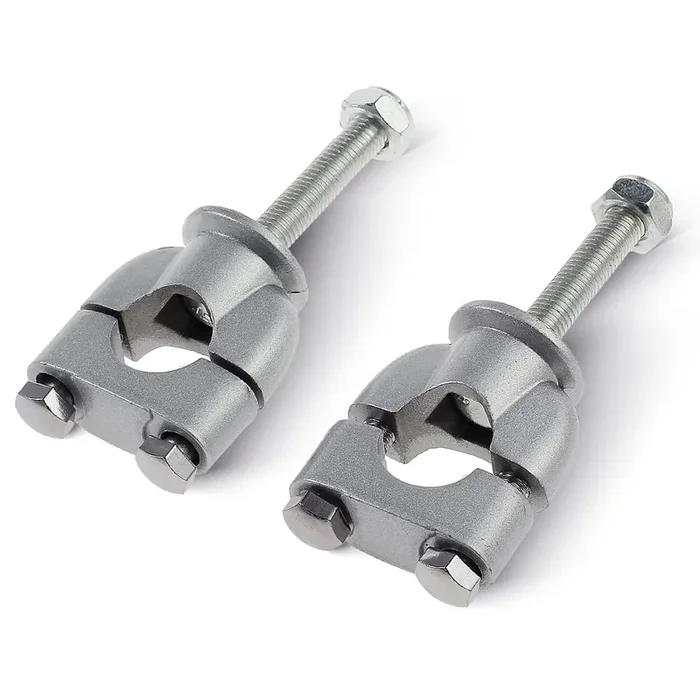 Mokershop Motorcycle Handlebar Risers Mount Clamps Fit For 22Mm 7/8In Handlebar Of Motorcycle Dirt Bike Atv, Silver