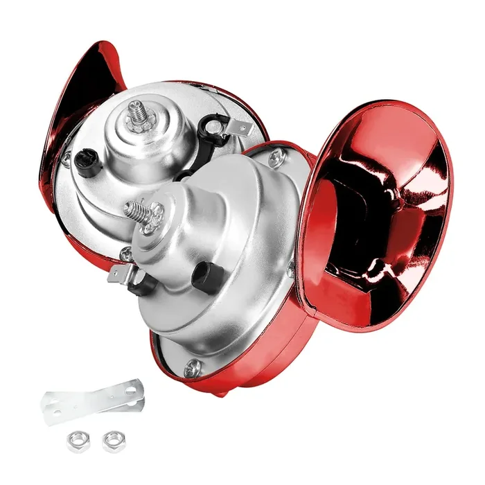 Moly Magnolia 300Db Super Loud Train Horn, 2Pcs Car Air Electric Snail Double Horn, 12V Waterproof Air Horns Replacement Kit, Au