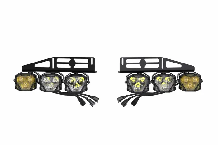 Morimoto 4Banger Triple Fog Kit 17-20 Raptor (brackets only) BAF024