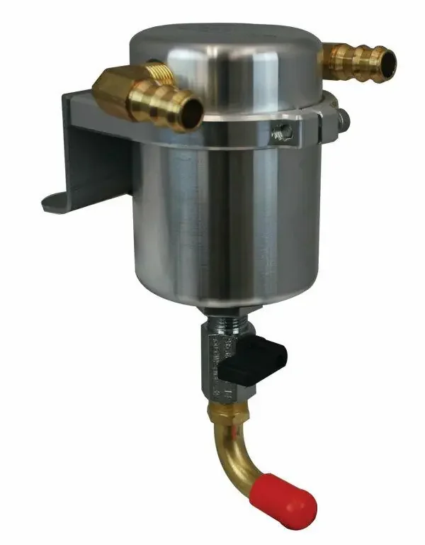 Moroso 2011-2014 F150 3.5L/5.0L Large Body Air Oil Separator (Brushed)