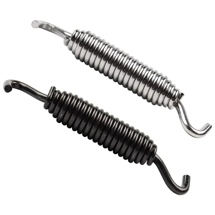 Motoparacc Universal Motorcycle Kickstand Jiffy Stand Spring Compatible With Harley Dyna Sportster 883 Road Electra Glide Softail Touring, Chrome Black