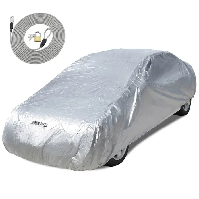 Motor Trend All Season Weatherwear 1-Poly Layer Snow Proof, Water Resistant Car Cover Size Xl1 – Fits Up To 210‘‘ – Cc-544+Lock