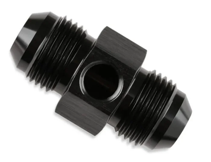 Mr. Gasket 400196-BL FUEL PRESS ADAPTER -8 MALE BLACK