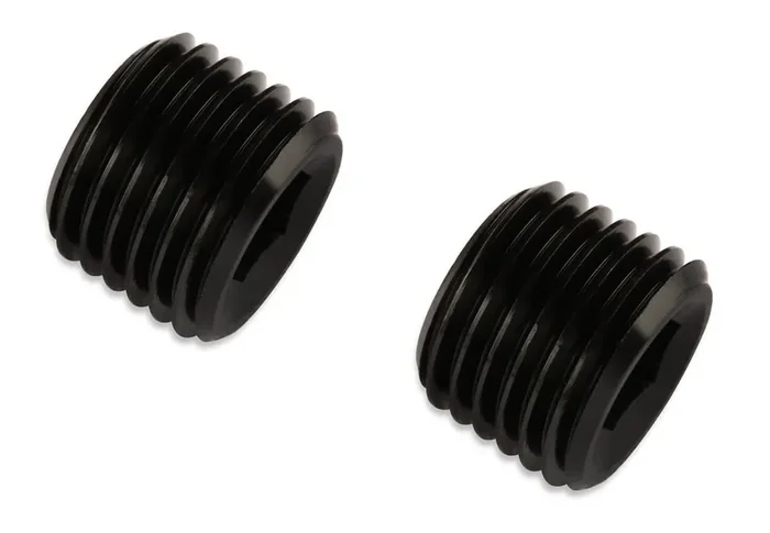 Mr. Gasket 493204-BL 3/8 IN. NPT PLUGS (2) BLACK