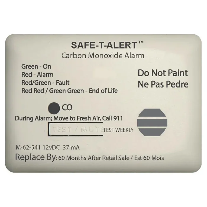 Mti Industries 62-541-Marine-Wt Detector Marine Co Alarm White