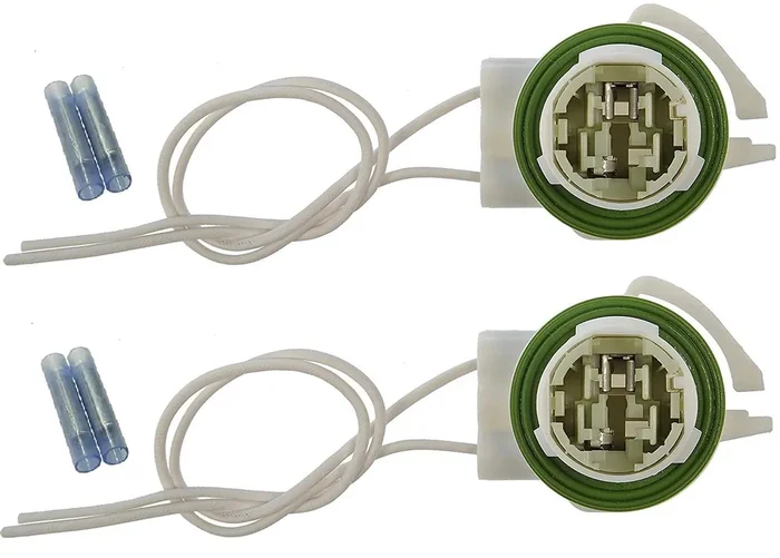 Muzzys (Set Of Two) Wire Harness Pigtail Light Socket Repair Kit, Replaces Gm 19258649, Acdelco Ls94, Dorman 645-607, Led/Standard, 3157, 4157, 4114 Bulbs, Turn Signal, Brake, Daytime Running Lights,