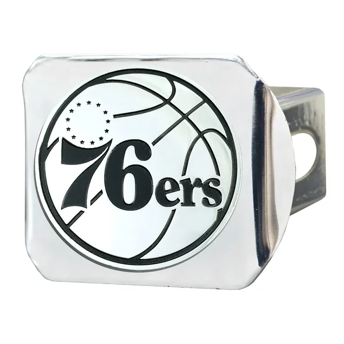 Nba – Philadelphia 76Ers Hitch Cover – Chrome 3.4‘‘X4‘‘