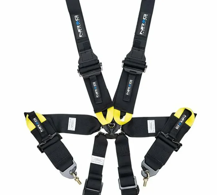 NRG Innovations FIA Racing Camlock 6PT Harness w/ HANS SBH-HRS6PCBK