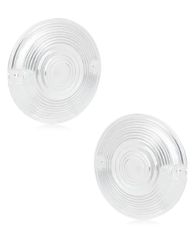 Nthreeauto Clear Flat Turn Signal Lens Cover Compatible With Harley Touring Electra Glide Road King Softail