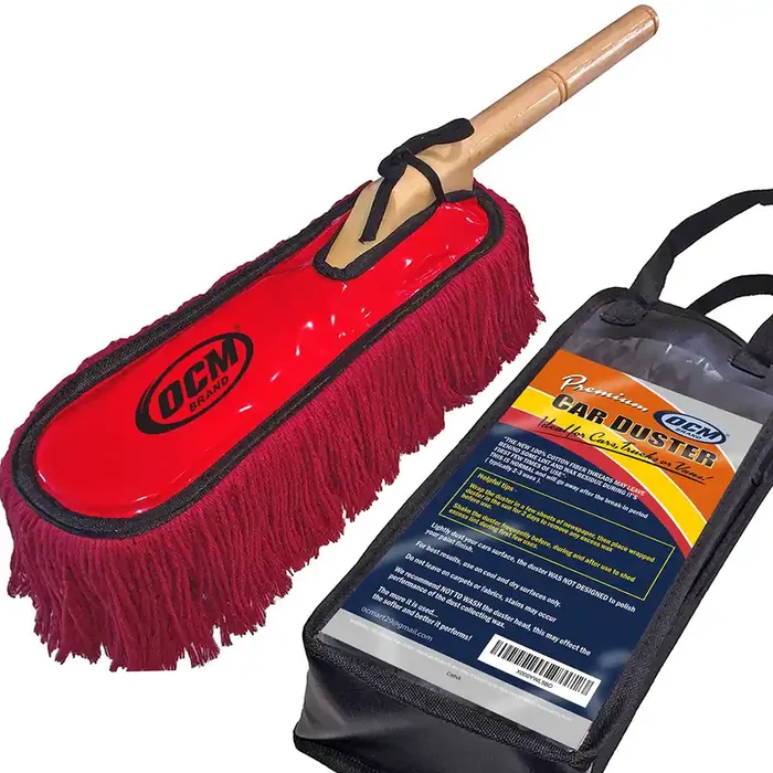Ocm Brand Premium Extra Large Car Duster With Durable Solid Wood Handle Includes Storage Cover – Professional Detailers Top Choi