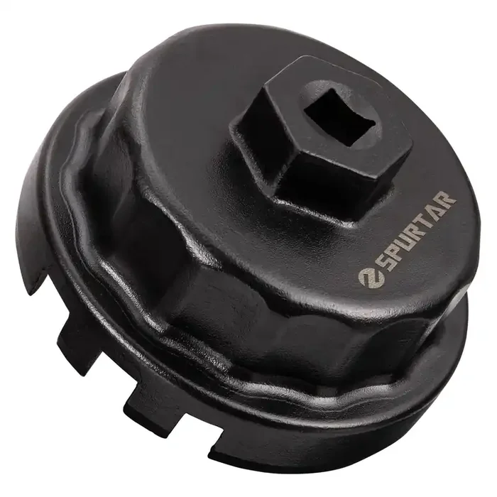 Oil Filter Wrench For Toyota Oil Filter Tool Oil Filter Cap Wrench Removal Tool 64Mm 14 Flute, Compatible With 2.5-5.7L Engine L