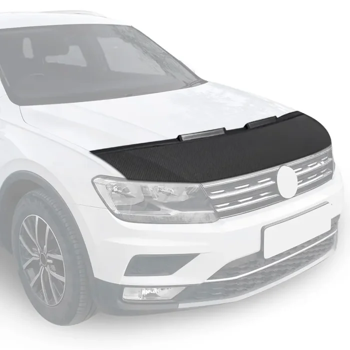 Omac Car Bonnet Mask Hood Bra For Volvo Xc90 2016-2024 Carbon Black 1 Pc