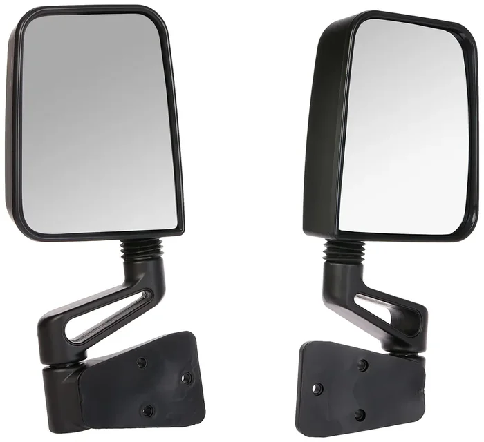 Omix-Ada 11002.03 Door Mirror Kit, Black Oe Reference 82200834K Fits 1978-1995 Jeep Wrangler Yj, 1997-2002 Wrangler Tj