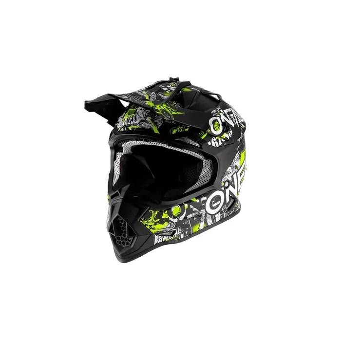 Oneal 2021 Youth 2 Series Helmet – Attack Black/Neon Yellow – Youth Medium