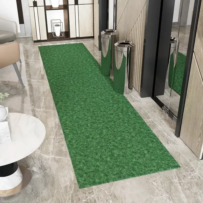 Ottomanson Solid Design Non-Slip Rubberback 2X16 Indoor/Outdoor Runner Rug For Hallway, Kitchen, Living Room, Garage, Patio, 2‘