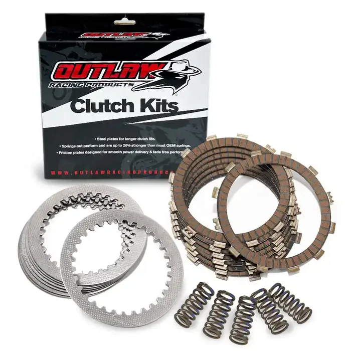 Outlaw Racing Orc43 Complete Clutch Repair Rebuild Kit – Includes Springs Steel & Fiber Plates – Compatible With Yamaha Yfz350 B