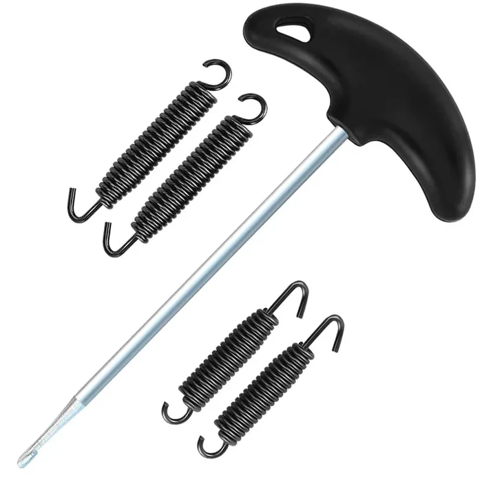 P1Tools Motorcycle Exhaust Pipe Spring Puller Installer Hook Tool With Exhaust Pipe Springs 67Mm 75Mm Swivel Hook