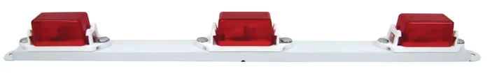 Peterson Manufacturing Peterson 107-3R Incandescent Id Bar Light Mini White 16.63‘‘ X 1.42‘‘, Red