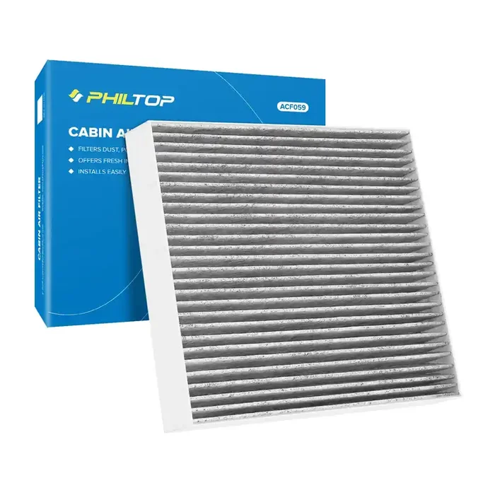 Philtop Cabin Air Filter, Replacement For Sonata 2006-2010, Santa Fe 2007-2009, Optima 2006-2010, Azera 2006-2008, Premium Acf059(Cf10381) Cabin Filter With Activated Carbon, Filter Up Dust Pollen