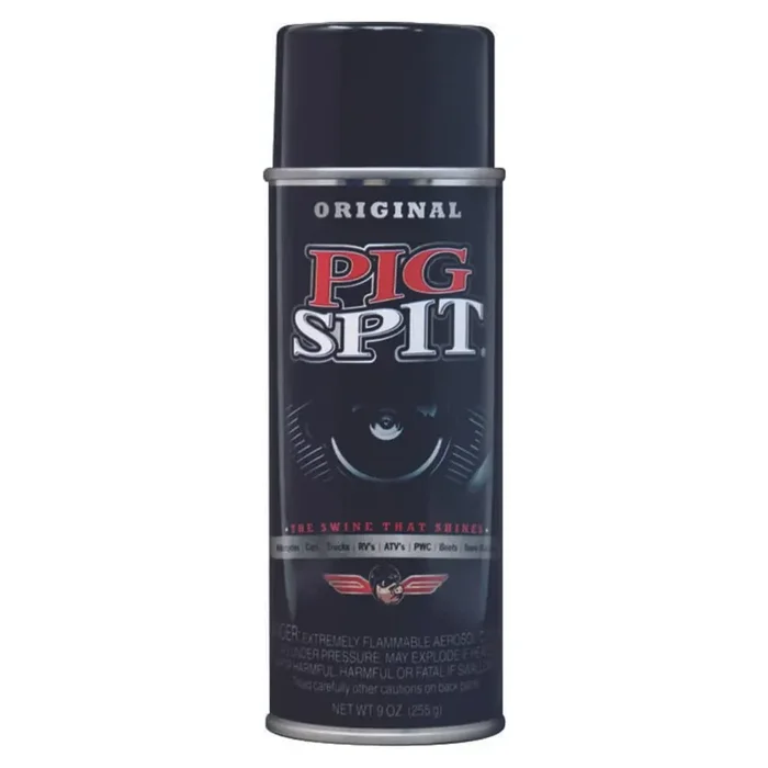 Pig Spit Pso Spit Original For Use On Motors, Transmissions, Vinyl And Black Plastic Trim Components And Tires, 9 Oz, Single